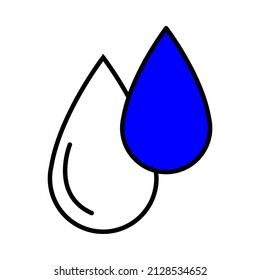 drops vector icon sign symbol. isolated graphic illustration