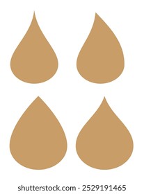 símbolo de sinal de ícone de vetor drop. ilustração gráfica isolada