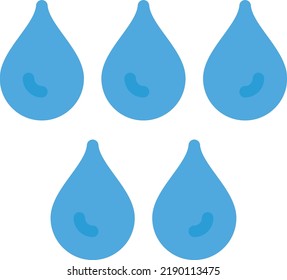 drops  Vector illustration on a transparent background. Premium quality symmbols. Line Color vector icons for concept and graphic design.