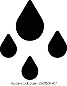 tropft Vektorgrafik auf transparentem Hintergrund. Hochwertige Symbole. Glyphen Vektorsymbole für Konzept und Grafikdesign.