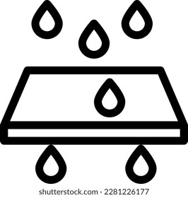 drops Vector illustration on a transparent background. Premium quality symmbols. Thin line vector icons for concept and graphic design. 
