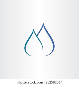 drops of water gas flame icon