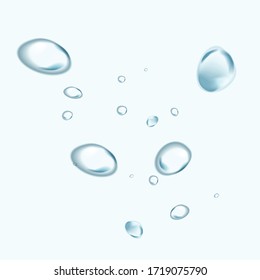 Drops of water for texture or background. Vector design