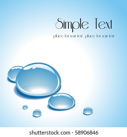 Drops of water. Vector illustration