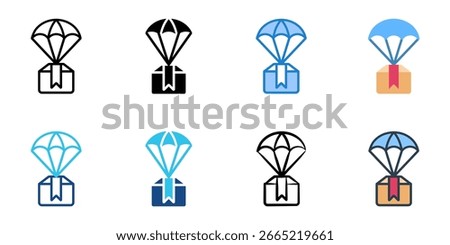 dropship icon set multiple style collection 
