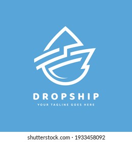 Dropship logo template | Water | Ship