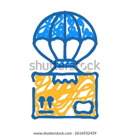 dropshipping doodle icon sketch vector. dropshipping sign. isolated symbol illustration