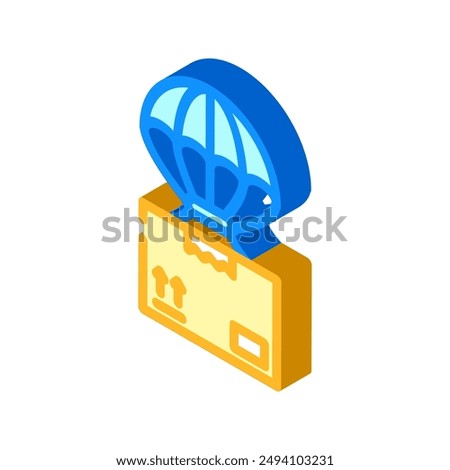 dropshipping isometric icon vector. dropshipping sign. isolated symbol illustration