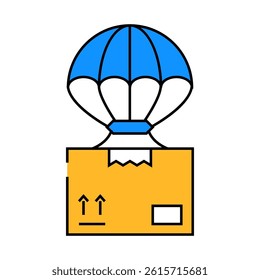 dropshipping line icon vector. dropshipping sign. isolated symbol illustration