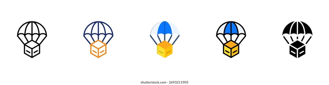Dropshipping-Produktsymbol - Vektorgrafik mit mehreren Stilen