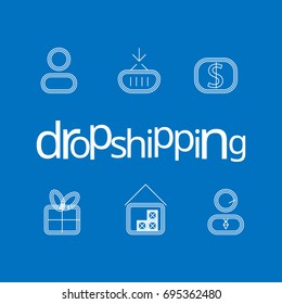 Dropshipping vector icons