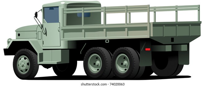 dropt-side truck