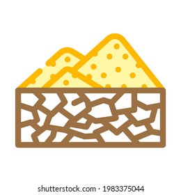 drought disaster color icon vector. drought disaster sign. isolated symbol illustration