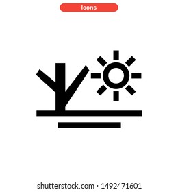 drought icon isolated sign symbol vector illustration - high quality black style vector icons
