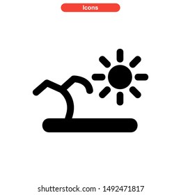 drought icon isolated sign symbol vector illustration - high quality black style vector icons

