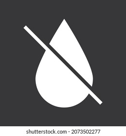 Drought Icon On Grey Background