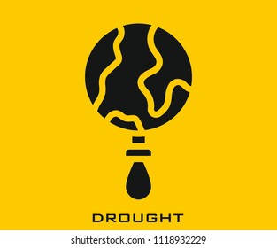Drought icon signs