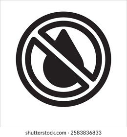 Drought icon in trendy flat style isolated on background. 