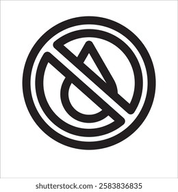 Drought icon in trendy flat style isolated on background. 