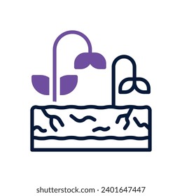 drought icon. vector dual tone icon for your website, mobile, presentation, and logo design.