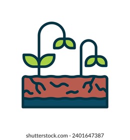 drought icon. vector filled color icon for your website, mobile, presentation, and logo design.
