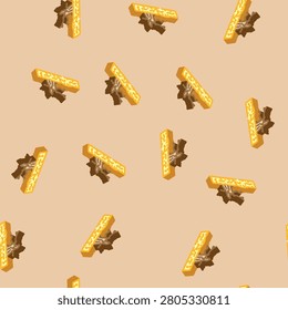 drought natural phenomena isometric seamless pattern. drought natural phenomena sign illustration