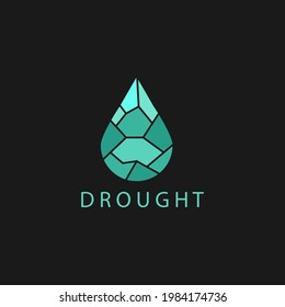 Drought Pandemic Logo Design Vector