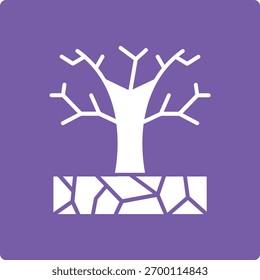 Icono de Vector de sequía. Se puede utilizar para aplicaciones de impresión, móviles y de Web.
