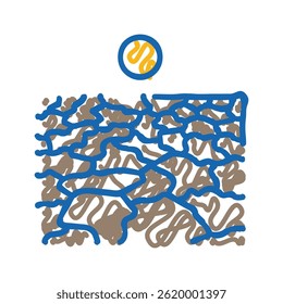 drought weather natural phenomena doodle icon sketch vector. drought weather natural phenomena sign. isolated symbol illustration