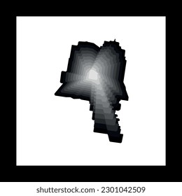 Drouin Map Modern Geometric Creative Logo