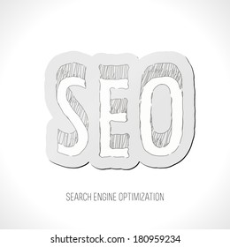 Drowing 3d sketch SEO illustration