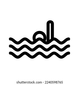 drown icon or logo isolated sign symbol vector illustration - high quality black style vector icons
