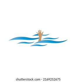 Drown Icon,vector Illustration,drowning People Signs And Symbols