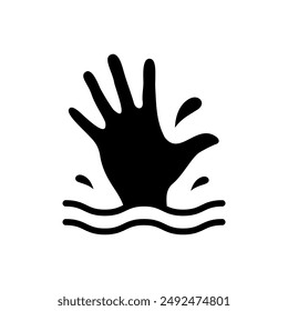 Drowning icon vector illustration design