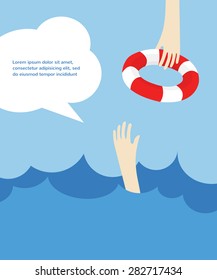  drowning man screaming for help. summer danger