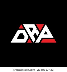 DRP Dreieck-Buchstaben Logo Design mit Dreieck Form. DRP Dreieck Logo Design Monogramm. DRP Dreieck-Vektorlogo-Vorlage mit roter Farbe. DRP dreieckiges Logo Einfach, elegant und luxuriös.