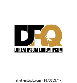 DRQ-Buchstaben-Monogramm-Logo-Vektorgrafik