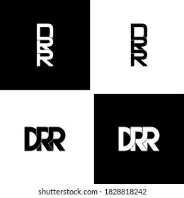 drr letter original monogram logo design