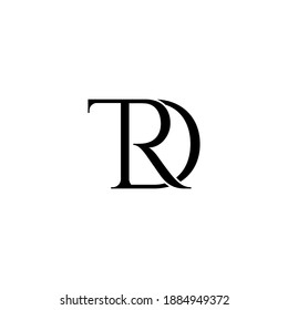 Original-Monogramm-Logo-Design für Textbriefe