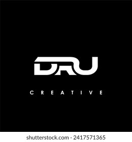 DRU Letter Initial Logo Design Template Vector Illustration