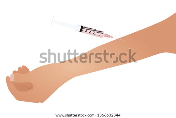 Drug Addiction Concept Vector Illustration Stock Vector Royalty Free