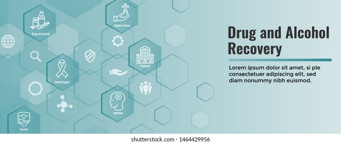 Drug Alcohol Dependency Icon Set Web Stock Vector (Royalty Free ...