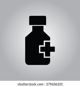 Drug Bottle Icon.