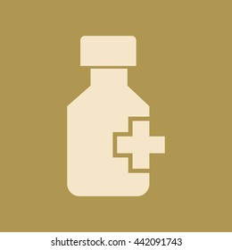 Drug Bottle Icon.