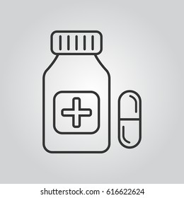 drug bottle icon