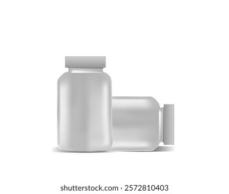 drug bottle vector template design