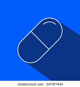 drug capsule vector illustration eps 10