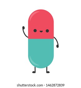 Drug character design. wallpaper. drug cartoon vector.