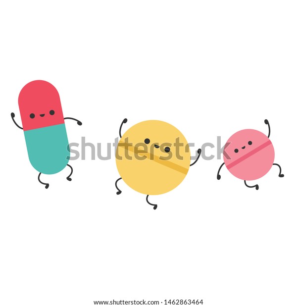 Drug Character Design Wallpaper Drug Cartoon Stock Vector Royalty Free