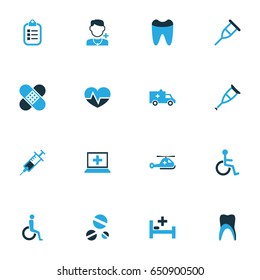 Drug Colorful Icons Set. Collection Of Medic, Vaccine, Clipboard And Other Elements. Also Includes Symbols Such As Man, Heart, Helicopter.